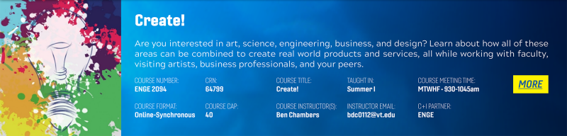 Learn more about the Create! course